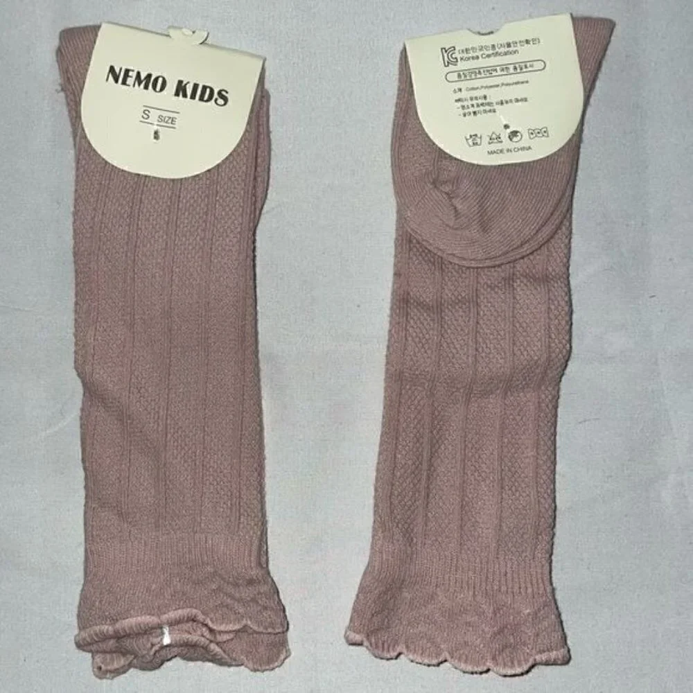 Nemo Kids Socks Newborn Knee High Boot Ribbed Knit Tights Socks Uniform Pull on